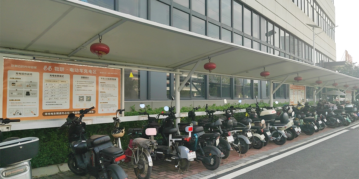 小区电动车消防棚